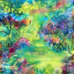 SoundsoftheForest,oil on aluminum, 24x30 inches