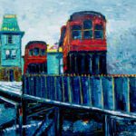 Hietsch_Monica_Climb-The-Mount_oil-on-canvas_20x20x1.5_painting_$620