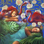 VERNAL SLUMBER_acrylic on canvas_56x44