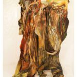 Eve with Daughters_37%22 x 74%22_mixed media_Kyle Blumenthal_72 dpi