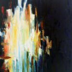 Fracturing the Atmosphere_oil and feathers on linen_30%22 x 40%22_72 dpi copy