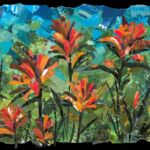 e. ED,Red Indian Paintbrush,18x24,GA