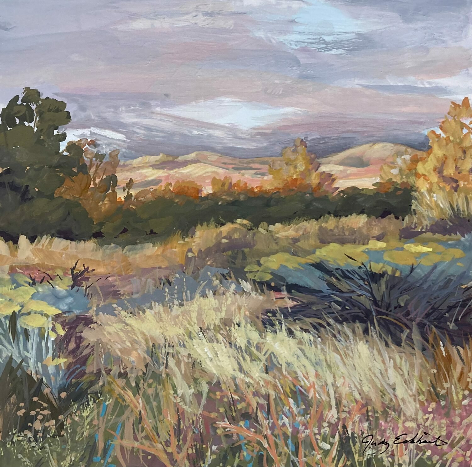 Judy Eckhart (NY)<br><em>Sunlight on the New Mexico Mountains</em>