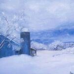Bates_Reena_WinterBlues_Oil_11x14x.125_Painting_847