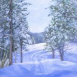 Bates_Reena_WinterWalk_Oil_14x11x.125_Painting_847