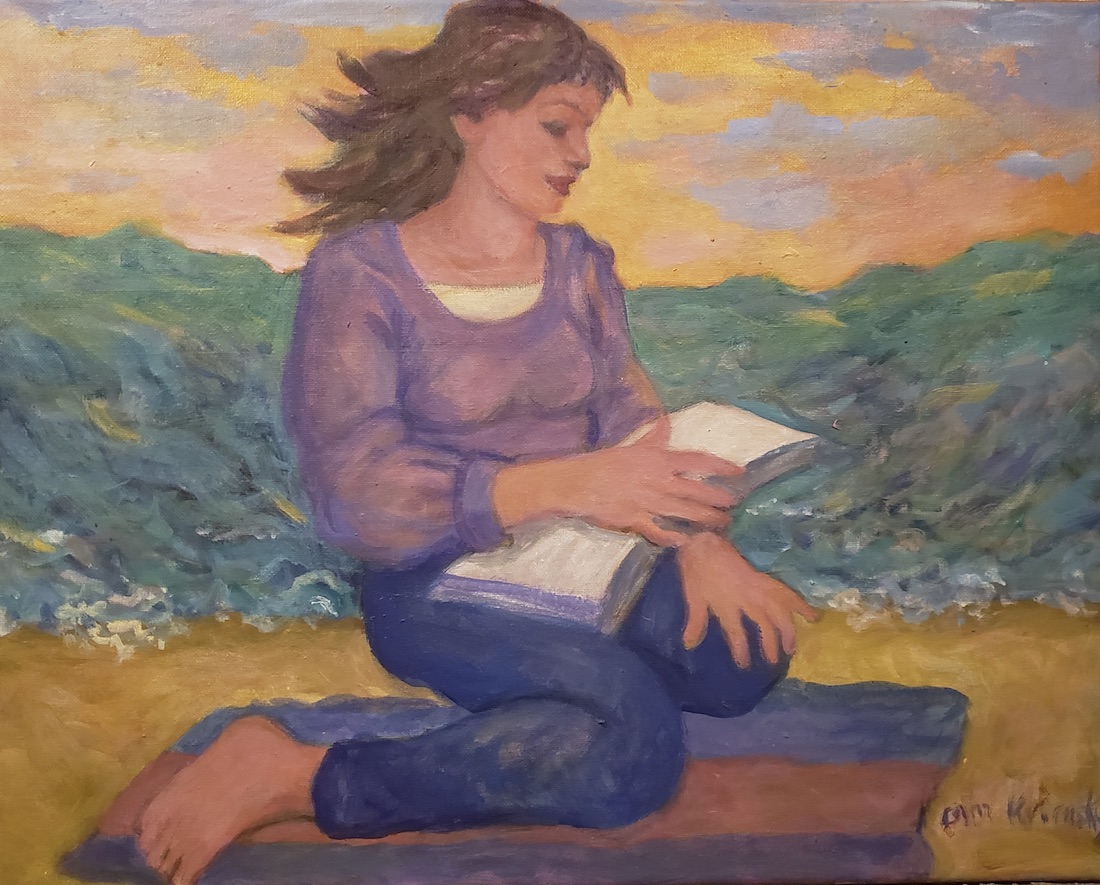 Pam Krimsky (NY)<br><em>Reading by the Sea Shore</em>