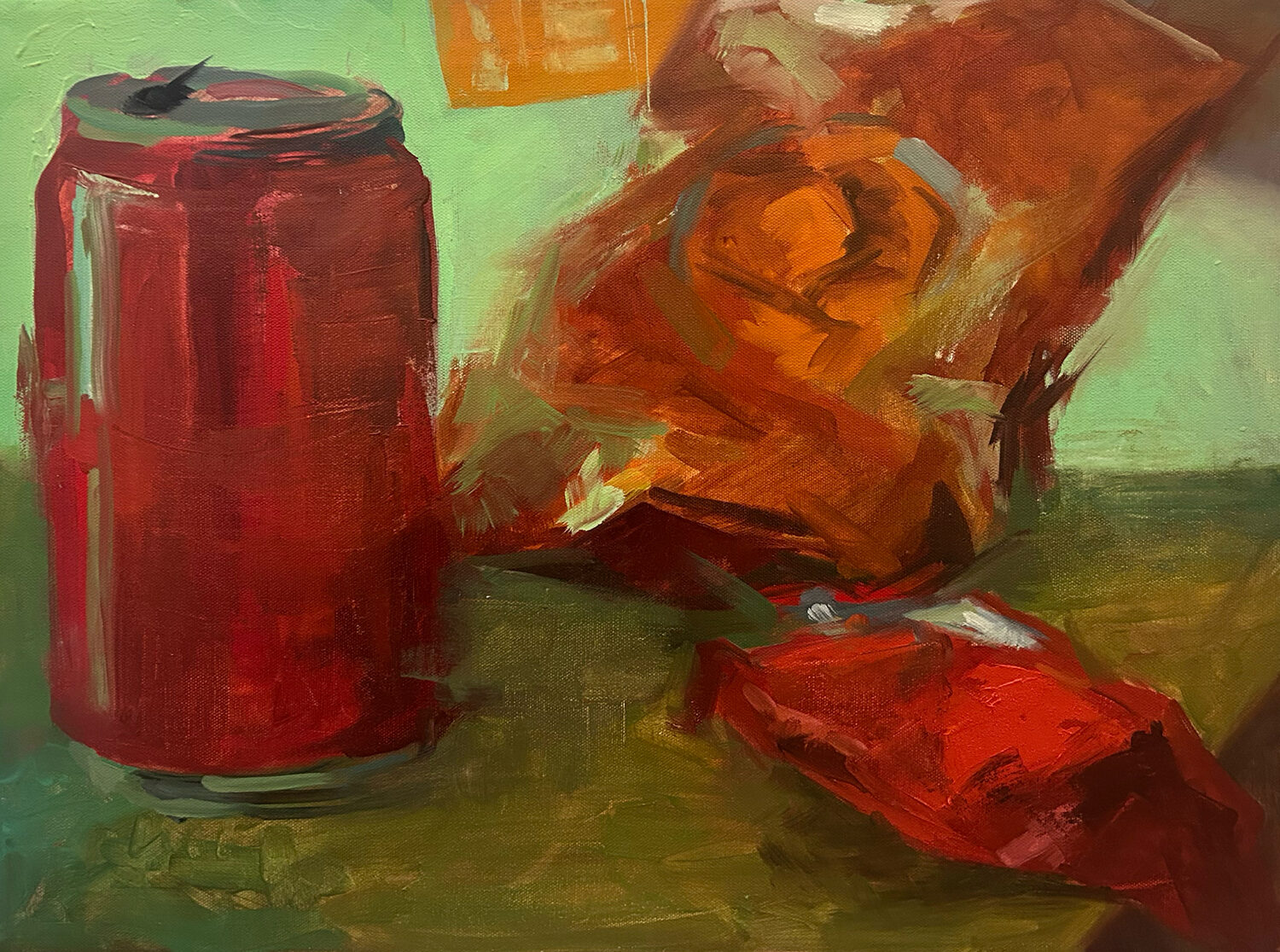 Rina Kim (NY)<br><em>Still Life: Green and Orange Study</em>
