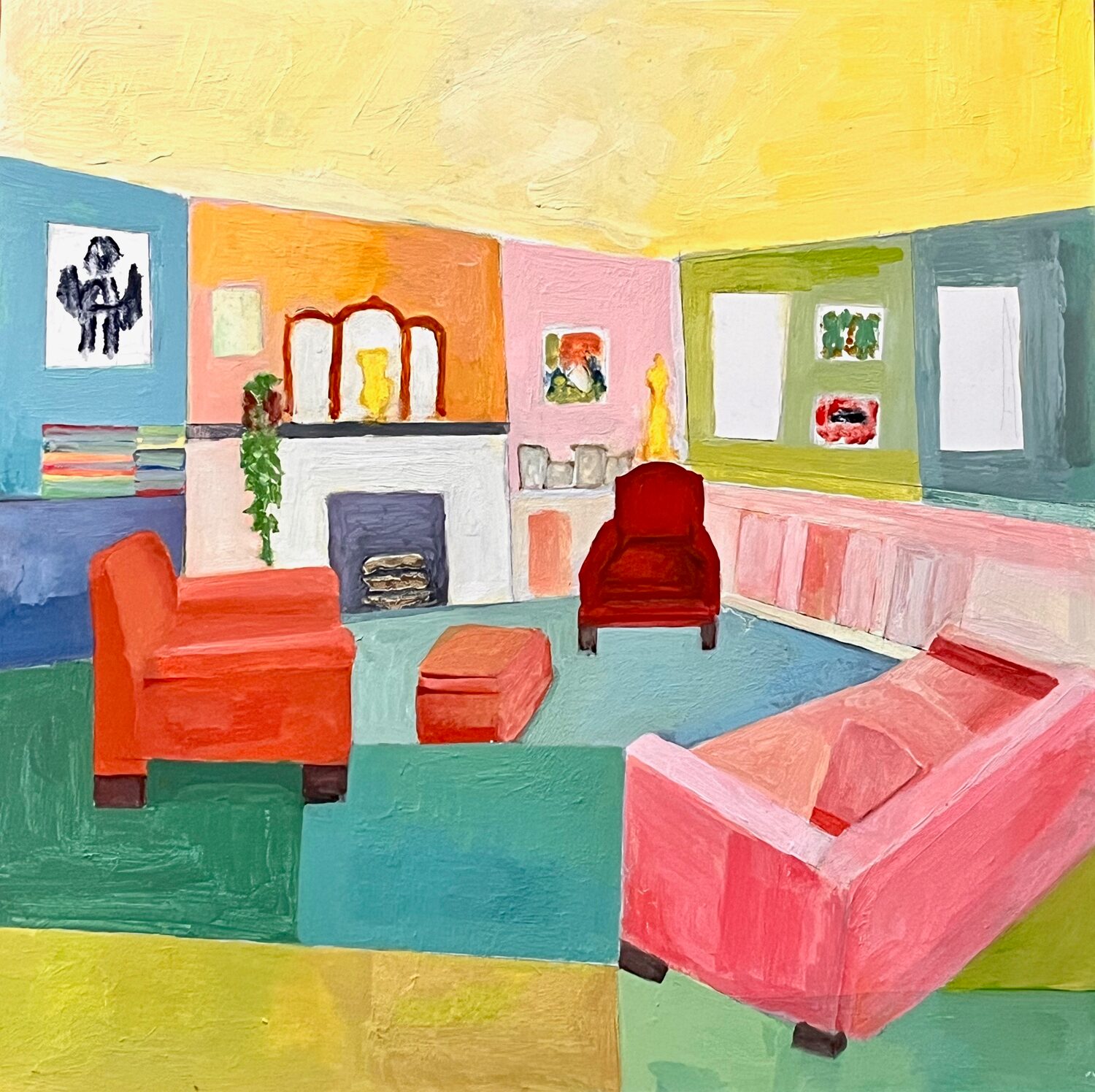Andrea Sacker (NY)<br><em>Yellow Sky Interior</em>