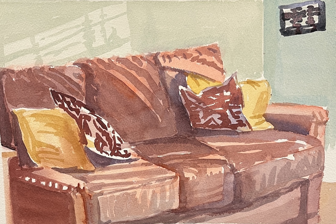 Susan Greenstein (NY)<br><em>Striped Sofa Light</em>