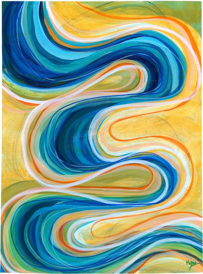 Eberhardt_Myriam_Curves_acrylic_30x22_Painting