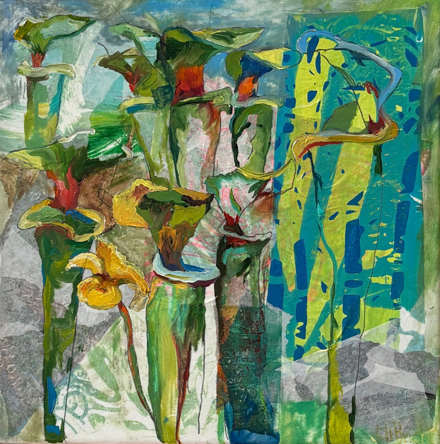 Jill Bright (GA)<br><em>Pitcher Plants/ Hen and Biddies</em>