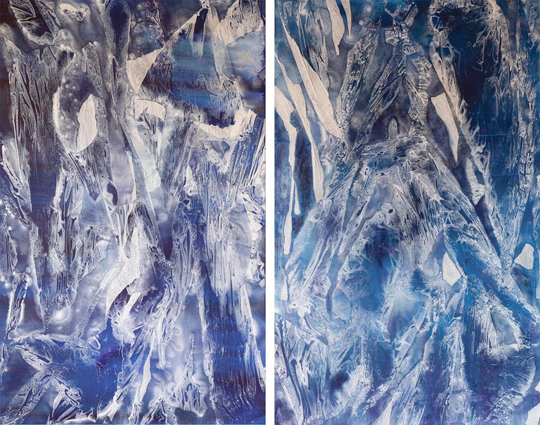 Krutick_Jill_Crevasse12_AcrylicCollageOnCanvas_96X120x222_MixedMedia_50000