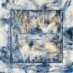 Krutick_Jill_IceCubeGlacierCollage_AcrylicCollageOnCanvas_38x38x2_MixedMedia_7000