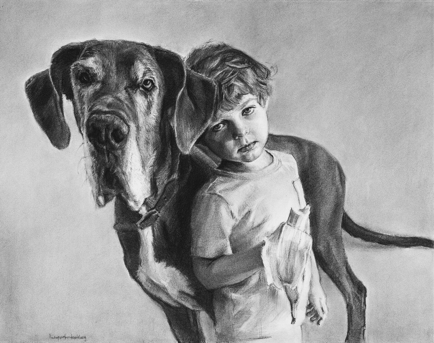 Linda Pearlman Karlsberg (MA)<br><em>Boy and His Dog Named Moose</em>