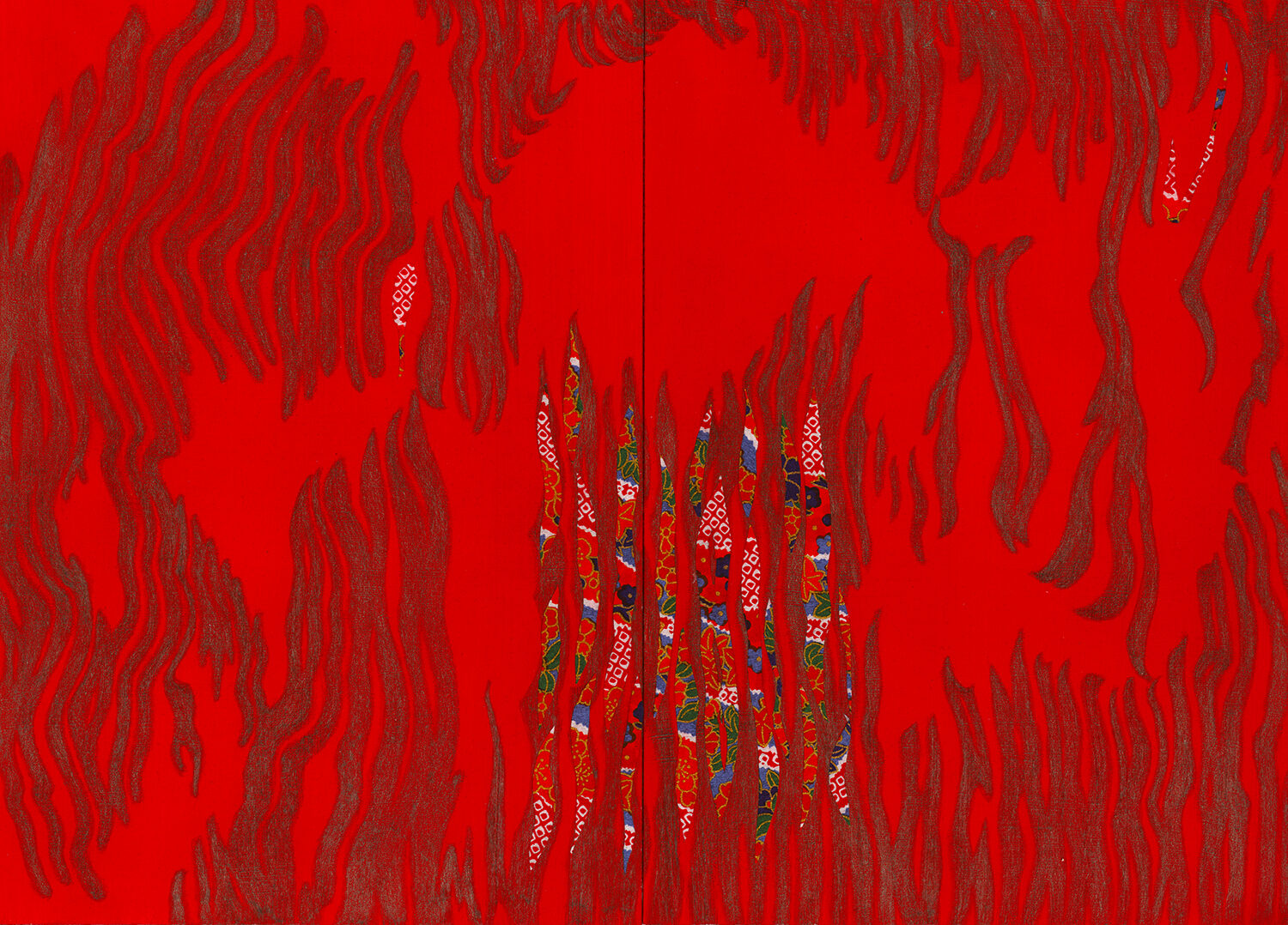 Monica Jeannine Cook (Spain) <br><em>Paperbark Play 1 and 2 - diptych</em>