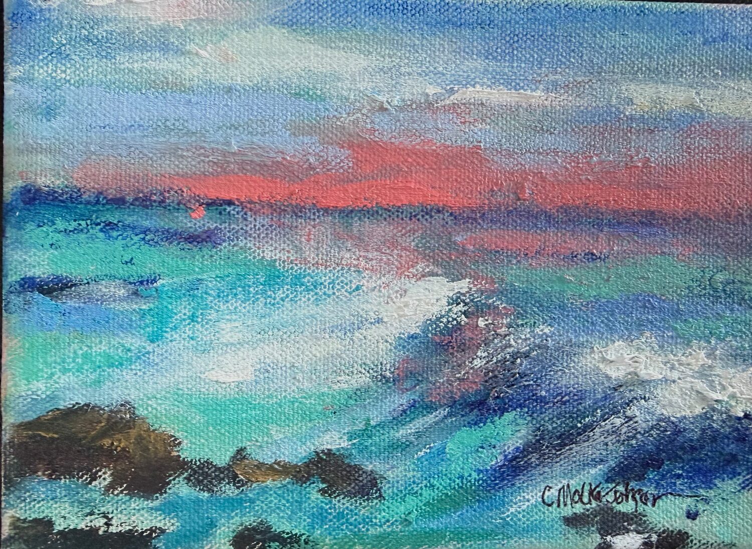 Christine Molitor Johnson (MA)<br><em>Coral Sunset</em>